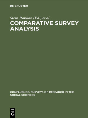 cover image of Comparative survey analysis